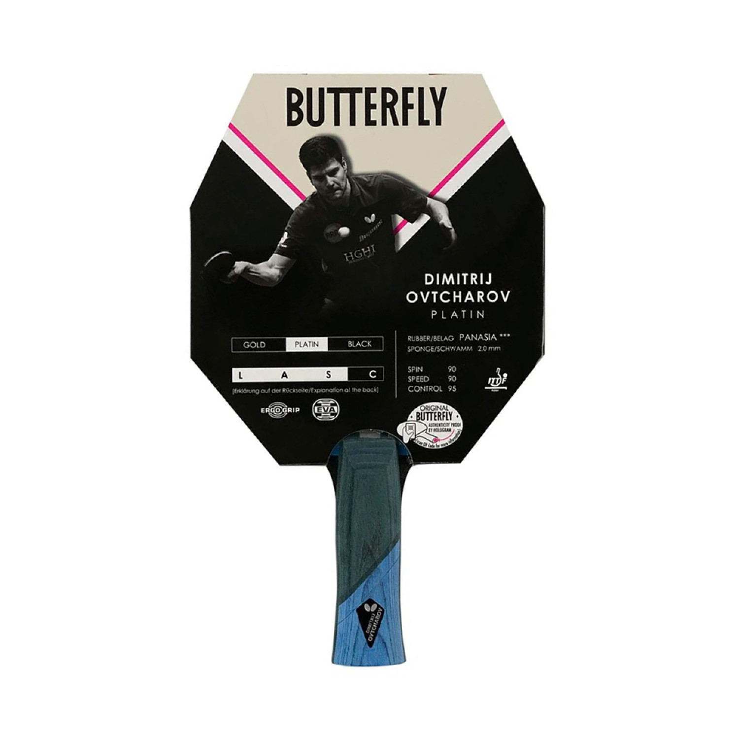 Butterfly Dimitrij Ovtcharov Platin Masa Tenisi Raketi
