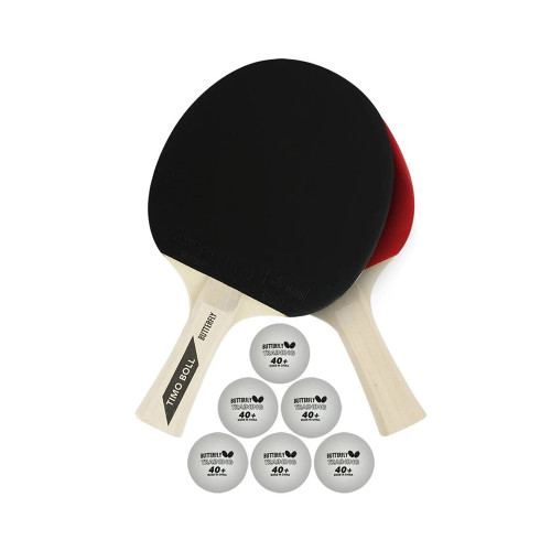 Butterfly Timo Boll 2 Raket 6 Top Masa Tenisi Raket Seti