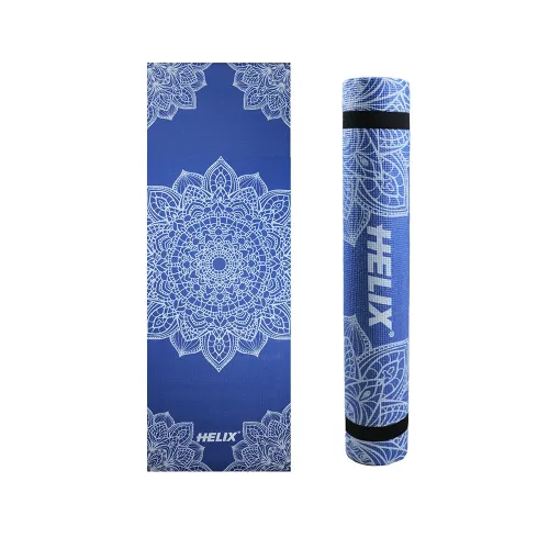Helix Yoga Matı PVC 4mm mavi
