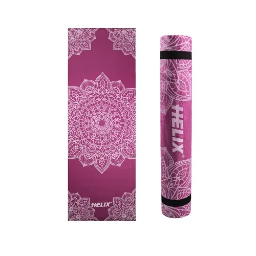 Helix Yoga Matı PVC 4mm-pembe